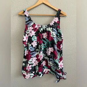 Fullfitall Swimsuits Blouson top‎ Size 14 NWT Side Tie